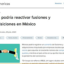 Crisis podra reactivar fusiones y adquisiciones en Mxico